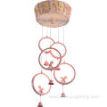 Pink Led Pendant Ring Children Lamp For Kids